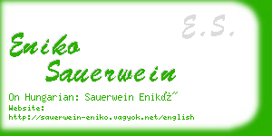 eniko sauerwein business card